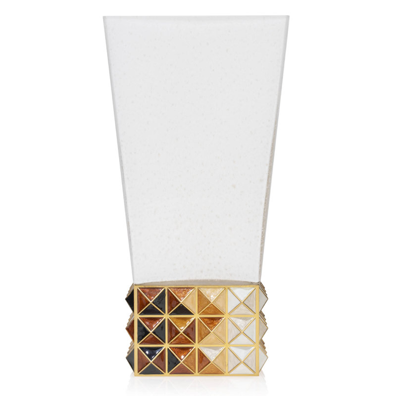 Glass Table Vase, Topaz