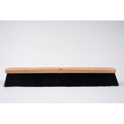 24" Black Poly Push Broom