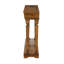 Modern Oak Console Table With Strong Leg Assembly And A Bottom Display Shelf Rectangular Veneer