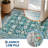 Large Area Rug 9x12 Vintage Rug Non Slip, Thin Washable Oriental Carpet, Soft Non Shedding Floor Covering, Low Pile Foldable Printed Mats for Open Spaces Office Hotel, Green-513155484-513155425