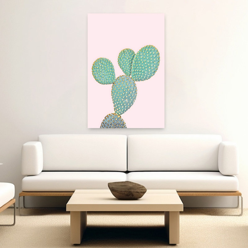 Art mural abstrait rose, H 60 po x l 40 po