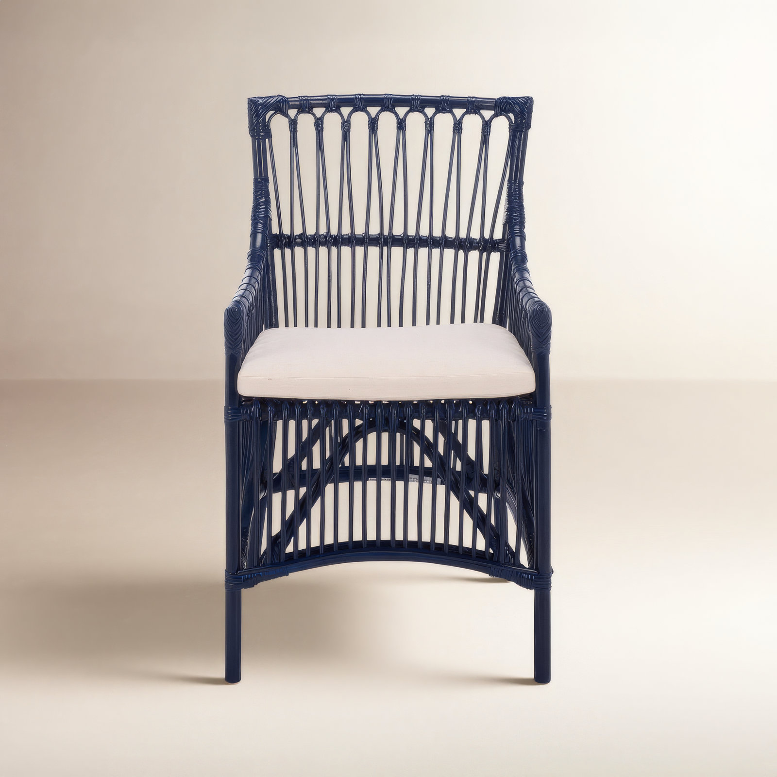 Bree Handmade Side Chair, Navy Blue