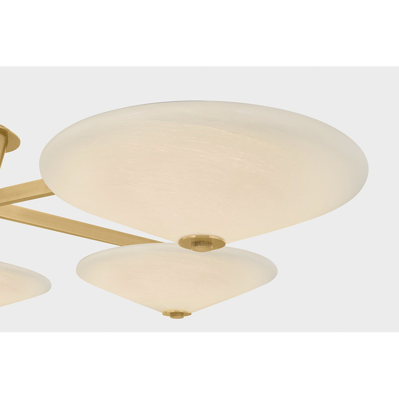 Cologne Flush Mount in Vintage Brass