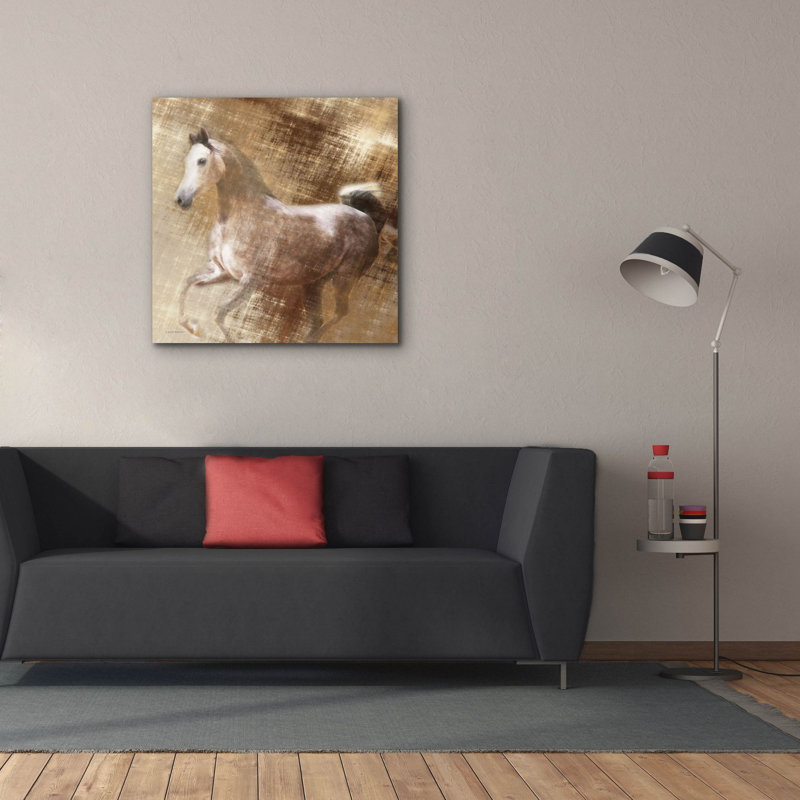  «Golden Gray» par Kari Brooks, art mural sur toile, 37 po x 37 po, H 37 po x l 37 po