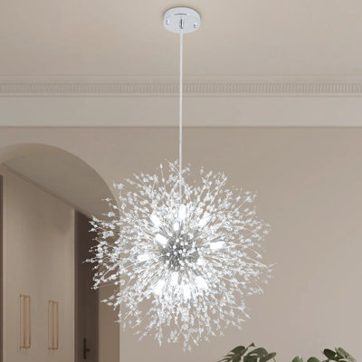Kermith 12 - Light Dimmable Chandelier Sputnik Chandelier Kitchen Island Foyer Chandelier Living Room Chandelier
