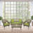 Yamada 4 - Person Patio Conversation Set with Cushions-37026432-37026428