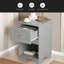 Elegant Design Nightstand With Drawer And Open Shelf For Bedroom, Retro Style Bedside Table With Classic Design And Metal Handle-748317168