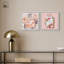 «Blush Pink Whimsy Glam Art», ensemble de 2 impressions sur toile par -1032296542-1032296544-1032296553