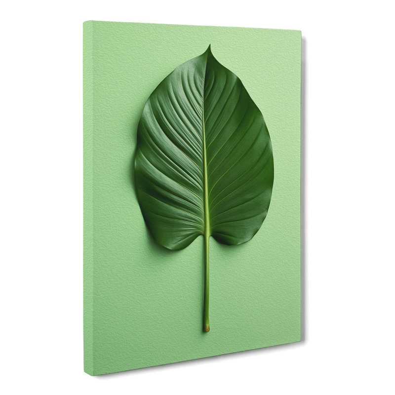 Tropical Leaf Minimalism - Print, 76cm H x 50cm W x 3cm D