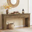 Console en bois de 63 po avec 2 tiroirs, canapé de style campagnard derrière le canapé pour le salon et le vestibule