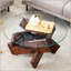 Table basse ronde en verre, 33,4 po