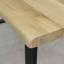Felsenthal Oak Unfinished Solid Wood Top Metal Base Dining Table-541258938