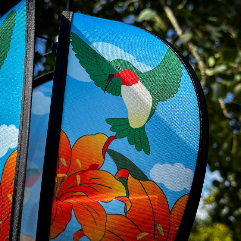 Montgolfière avec colibri