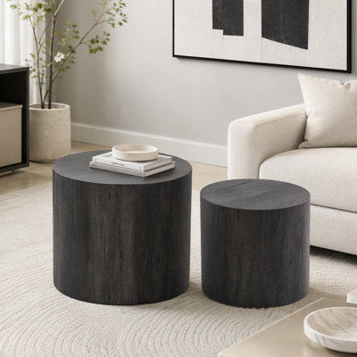 Ensemble de 2 tables basses rondes Nesting