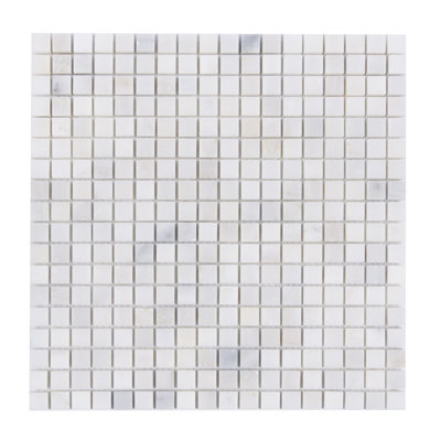 12" x 12" Marble Grid Mosaic Wall & Floor Tile