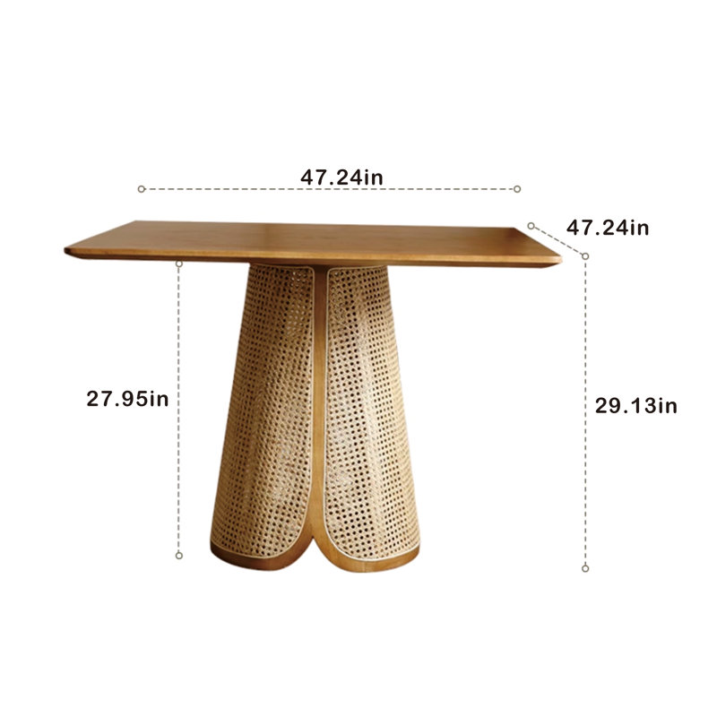 Ensemble de salle à manger carré, L 47,24 po x L 47,24 po