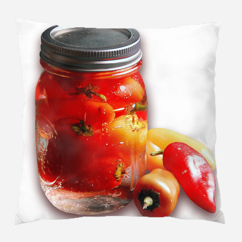 Housse et insert de coussin carré extérieur Eakin Peppers, Microsuède, Intérieur