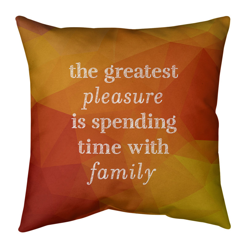 Coussin de sol, 40 po x 40 po, Orange / jaune pâle