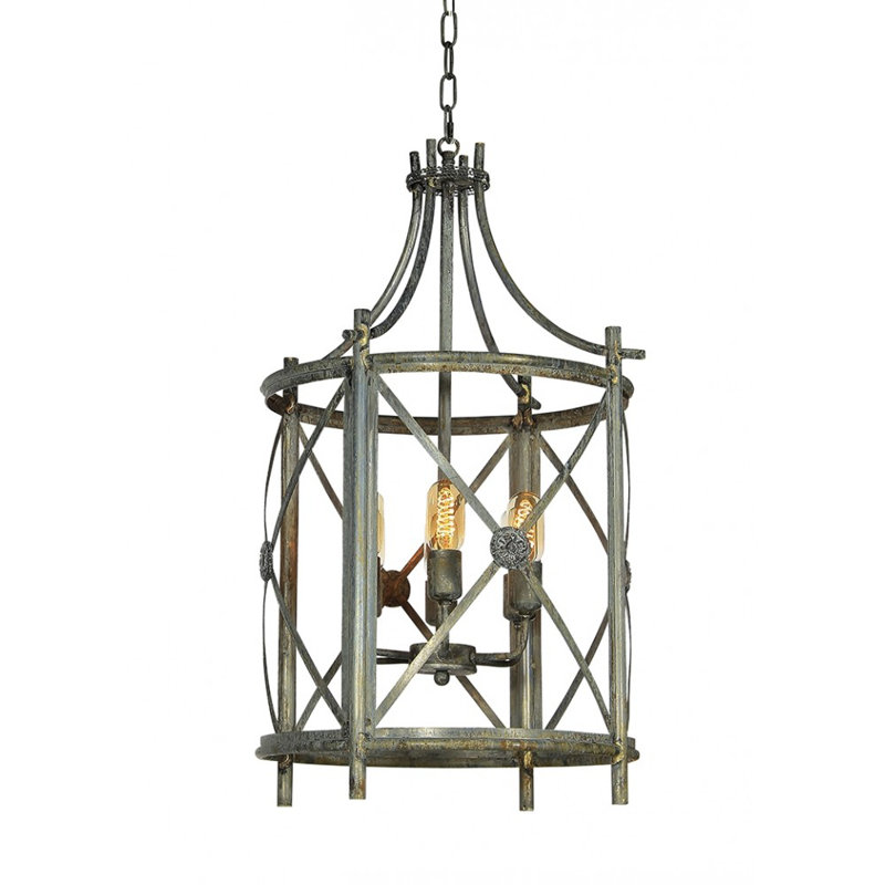 Rosette 4 - Light Lantern Drum Chandelier, Deep Ocean