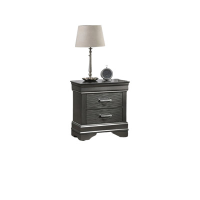 Kerber 16.25 " W Solid Wood Bedside Cabinet Nightstand