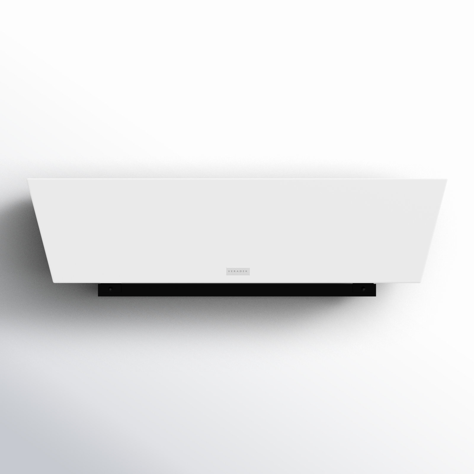 Pure Series Railing Planter, 9'' H x 36'' W x 10'' D, White, Set of 1