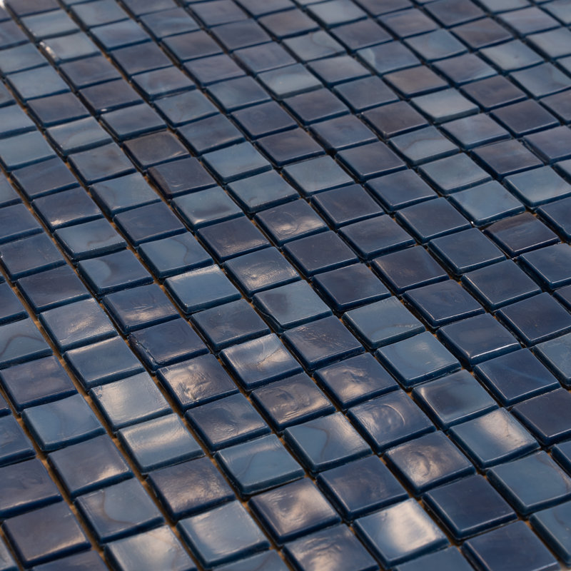 Skosh 0.6" x 0.6" Glass Grid Mosaic Wall & Floor Tile