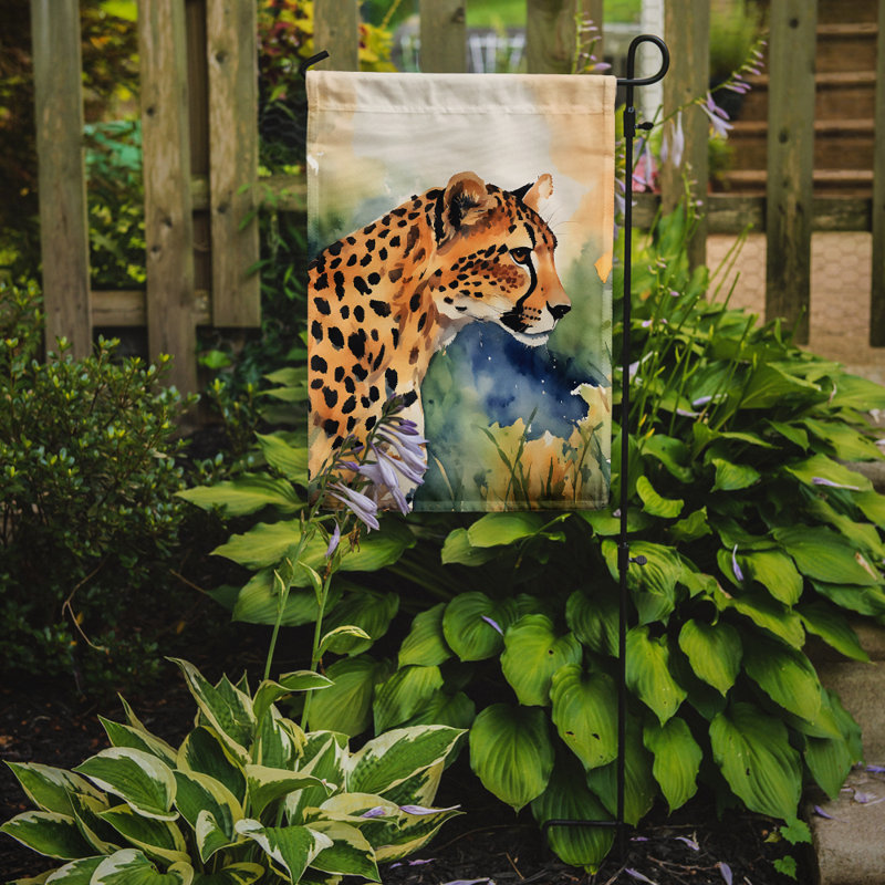 Drapeau de jardin guépard