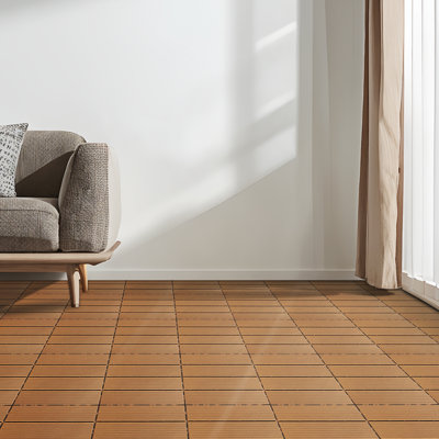 35 pièces de tuiles de terrasse en plastique composite, parfaites pour l'intérieur et l'extérieur, les patios, les balcons (ensemble de 35)