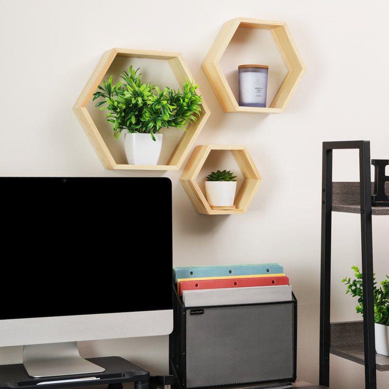 Ensemble de 3 tablettes flottantes Mind Reader Hexagon