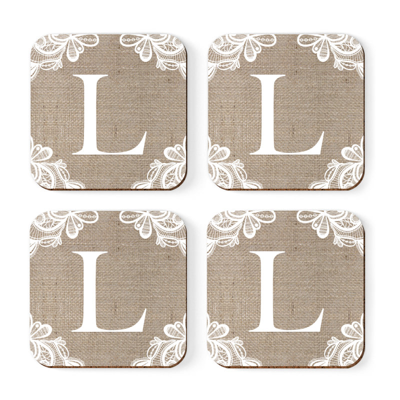 Sous-verres Café à monogramme, L