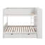 Lit superposé double au-dessus de double avec tiroirs et armoire-651857008