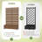 6 ft. H x 4 ft. W Metal Planter Box privacy screen Garden Bed with Trellis and Wheels - Brown-1794040097