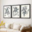 «Growing Leaves IV» - Toile tendue avec châssis sur mesure - 3 pièces-469291041-469291040