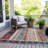 Machine Washable Indoor/Outdoor Xhevrie Navy Rug-1233720598