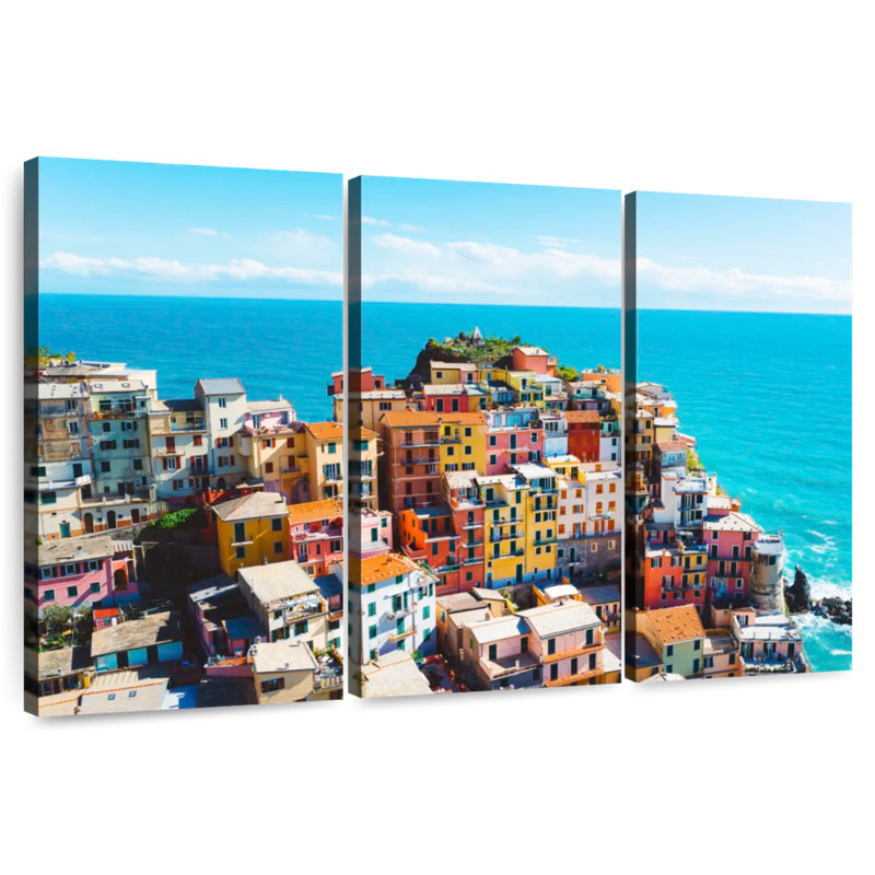 Gillard Cinque Terre Village, H 24 po x l 38 po