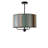 Elegant Metal Chandelier with Fabric Cap, 17.7 inches Diameter x 27.6 inches Height | E27 Socket, Max 40W | Stylish Lighting for Living Room, Dining Room & Entryway | IP20 Rated, Perfect for Modern Spaces