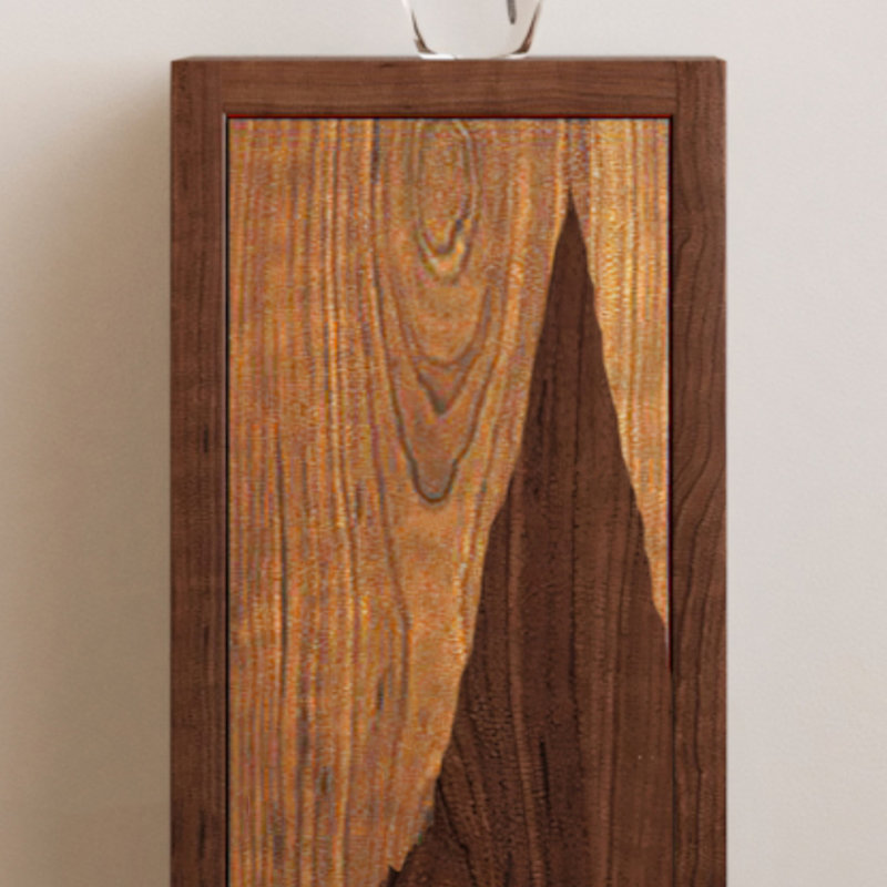 Armoire de rangement en bois d'orme de qualité supérieure avec pieds hauts