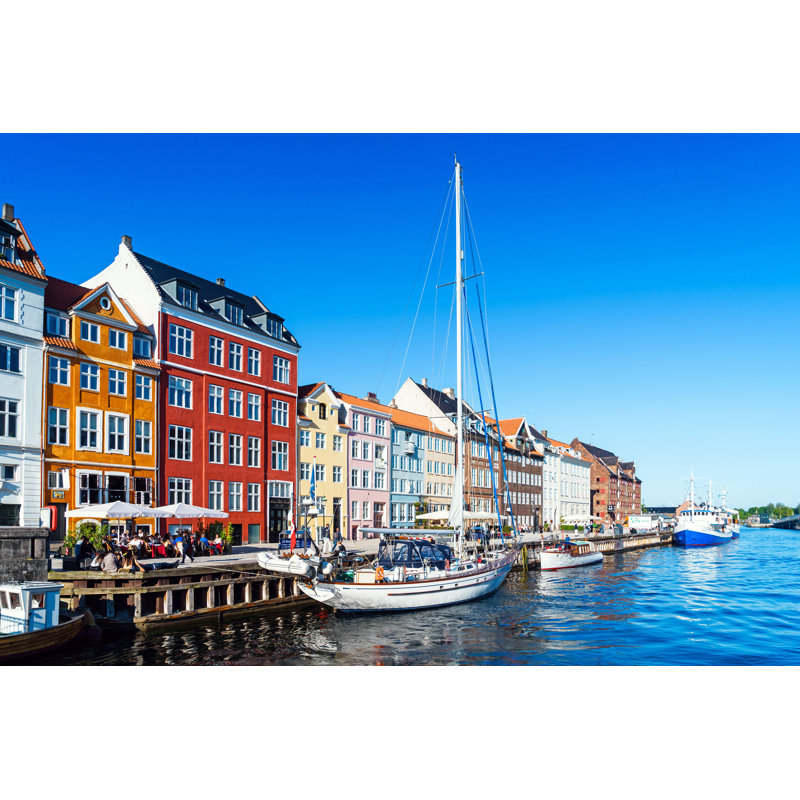 Nyhavn Harbour in Copenhagen - Photographie sur toile tendue, H 8 po x l 12 po