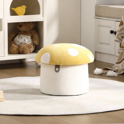 Mushroom Kids Ottoman With Storage by George Oliver