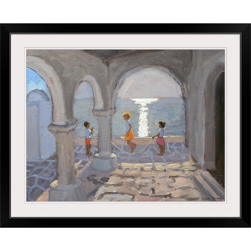 Reproduction d'art Mayle, H 26 po x l 32 po x P 1 po, Cadre noir
