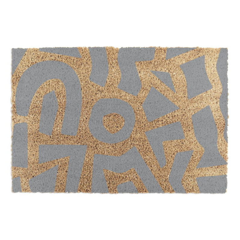 Bessette Kitchen Mat, Grey/Yellow