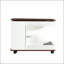 Table de bout réglable à roulettes, table d'appoint moderne avec plateau relevable et rangement pour petits espaces-2136978422