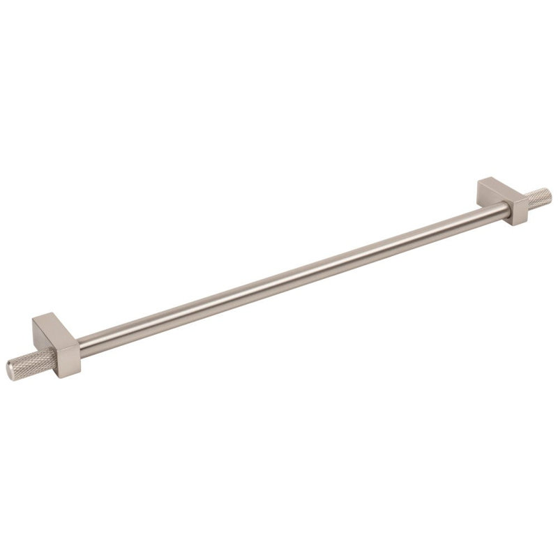 Larkin 4 Knurled Ends Bar Pull, Satin Nickel, 12"