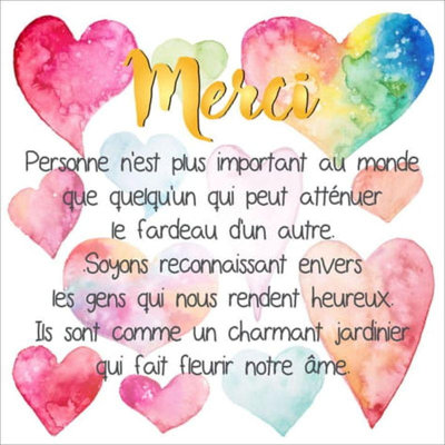 Plaque décorative Jorde Avec Avec Dits - Merci Jorde