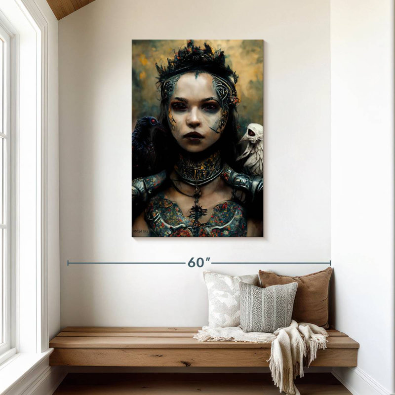 Hitzel Raven Queen, 45" H x 30" W