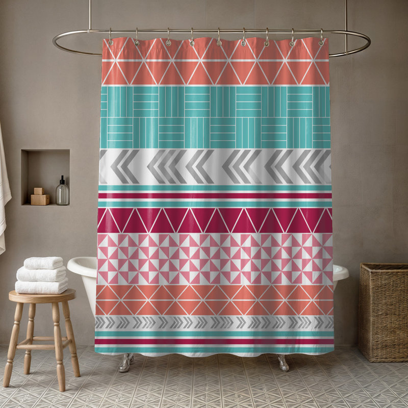Geometric Shower Curtain