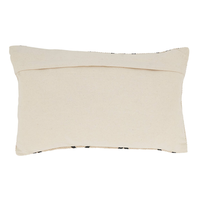 Natural Chevron Design Rectangular Cotton Throw Pillow