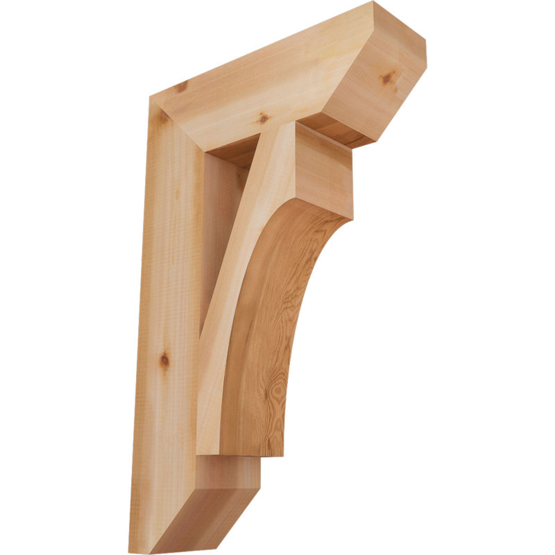Support en bois Westlake, Cèdre rouge, H 32 po x l 5,5 po x P 20 po