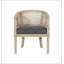 Chaise d'appoint avec structure en bois d'hévéa et revêtement gris anthracite, combinant élégance rétro et confort pour n'importe quelle pièce