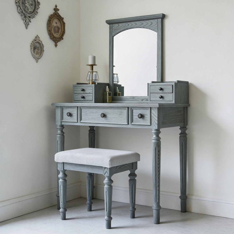 Coiffeuse luxueuse de style campagne américaine